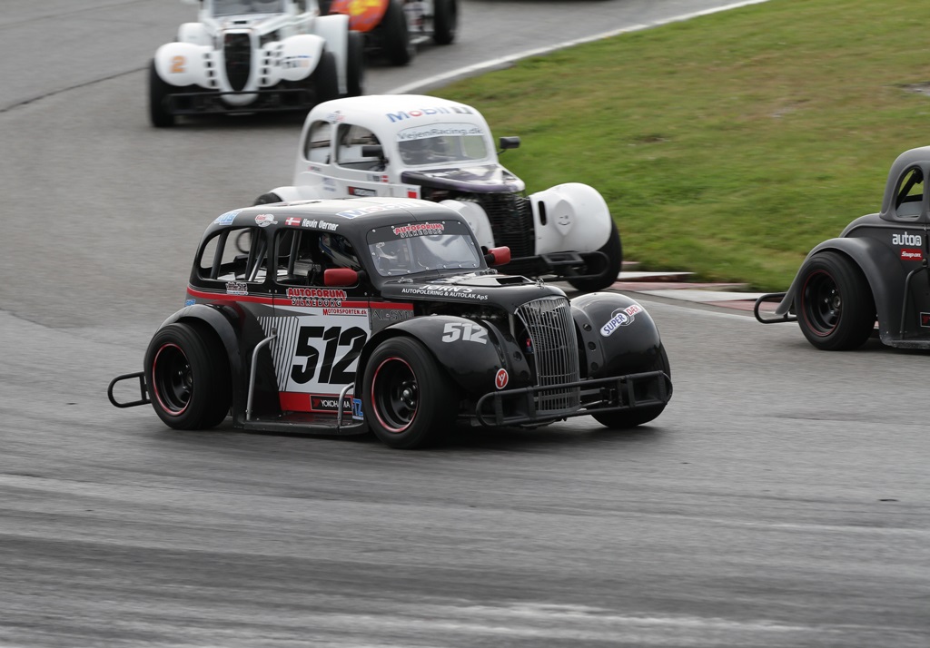 I kvalifikationen var banen både våd og tør.
(Foto: Motorsporten.dk)